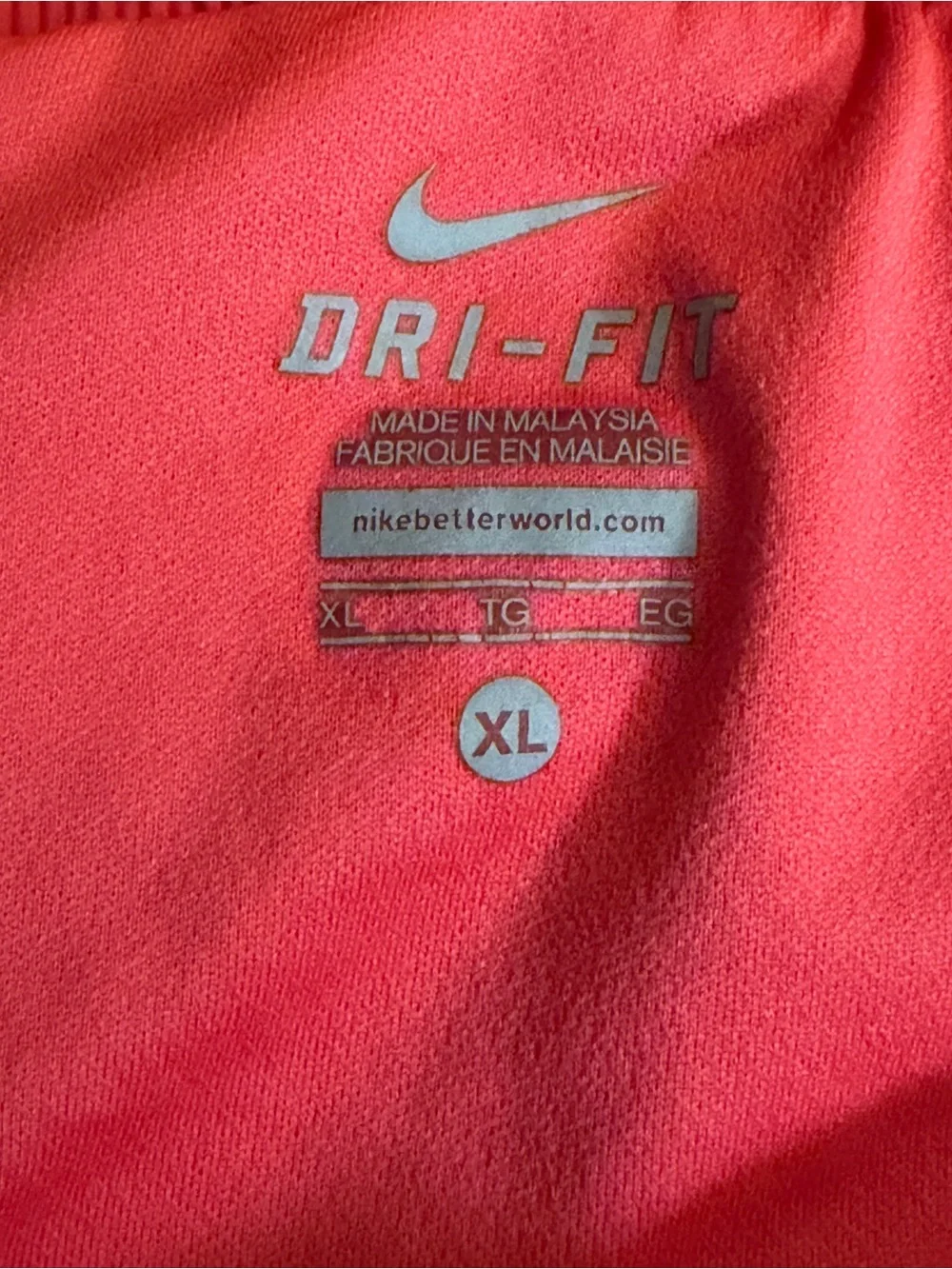 Ladies NIKE Dri-Fit Shorts in Pink/Black/Orange 🔥 Size XL